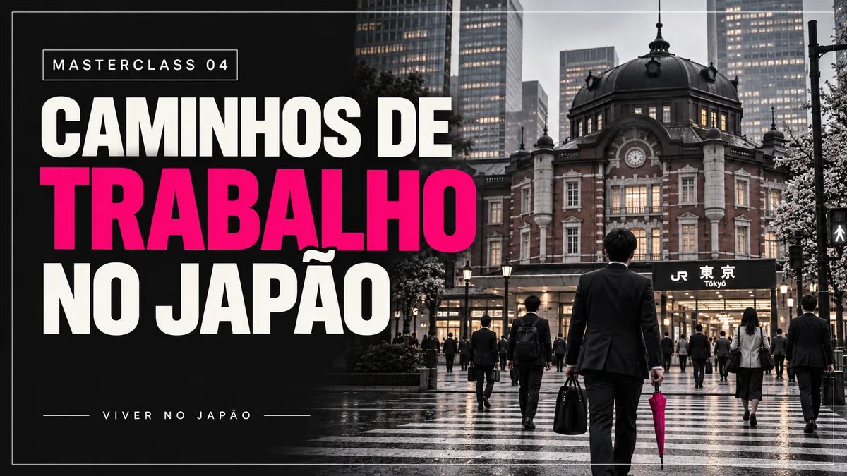 Capa da masterclass Caminhos de trabalho no Japão